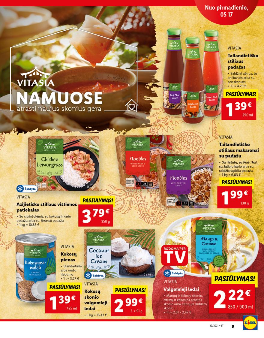 Lidl maisto prekių pasiūlymai akcijos nuo 
  2021-05-17 iki 
  2021-05-23 | Leidinukas.lt puslapis 9