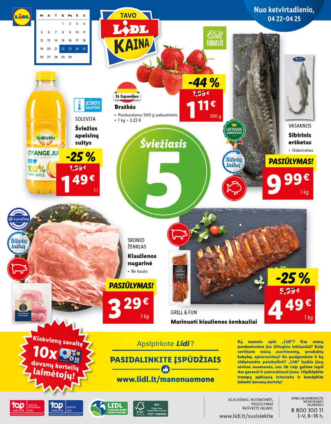 Lidl maisto prekių pasiūlymai akcijos nuo 
  2021-04-19 iki 
  2021-04-25 | Leidinukas.lt puslapis 40