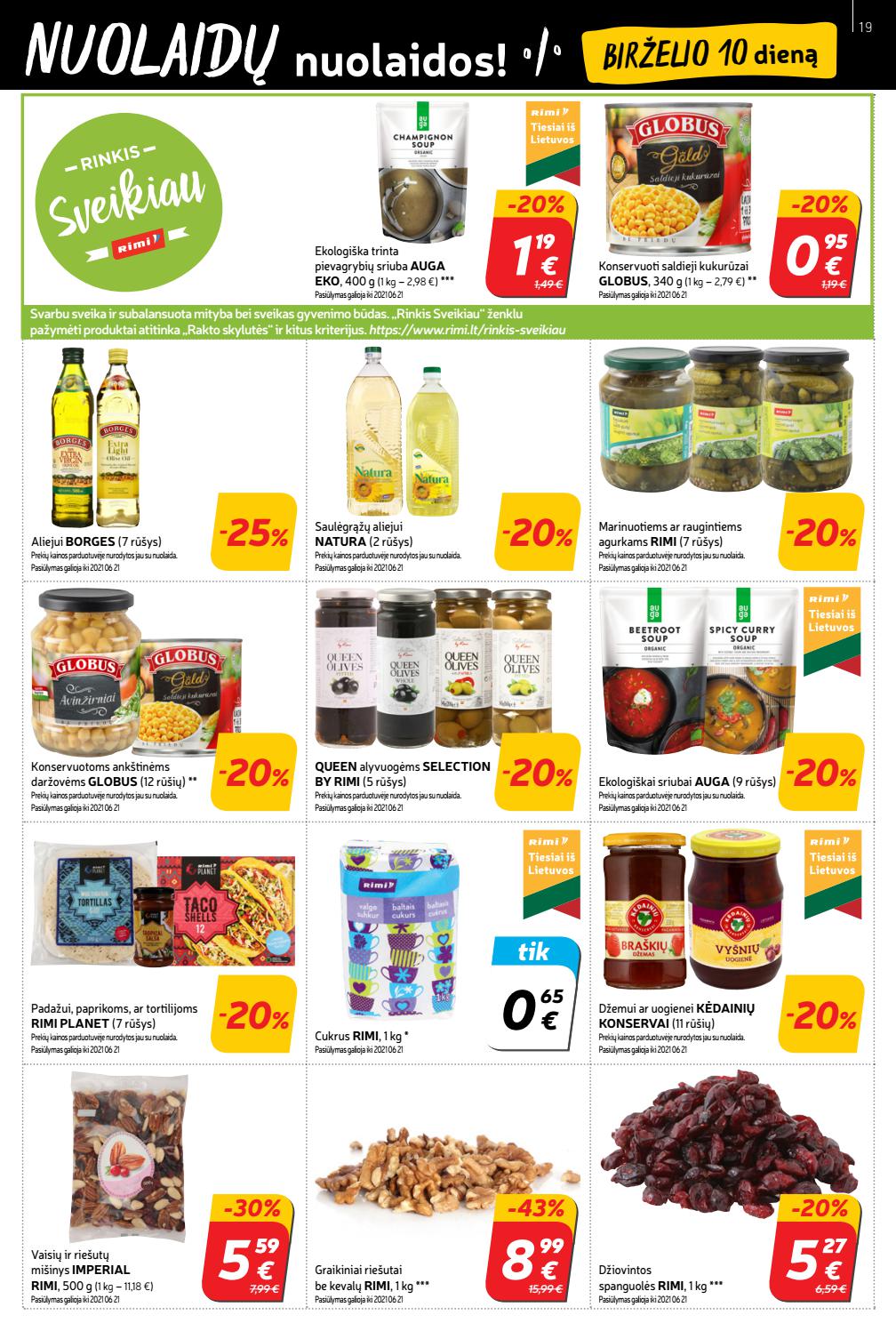 Rimi savaitinis leidinys akcijos nuo
2021-06-08 iki
2021-06-14 | Leidinukas.lt puslapis 19