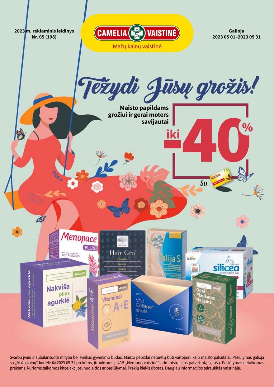 Camelia gegužės leidinys akcijos nuo 
  2023-05-01 iki 
  2023-05-31 | Leidinukas.lt puslapis 36