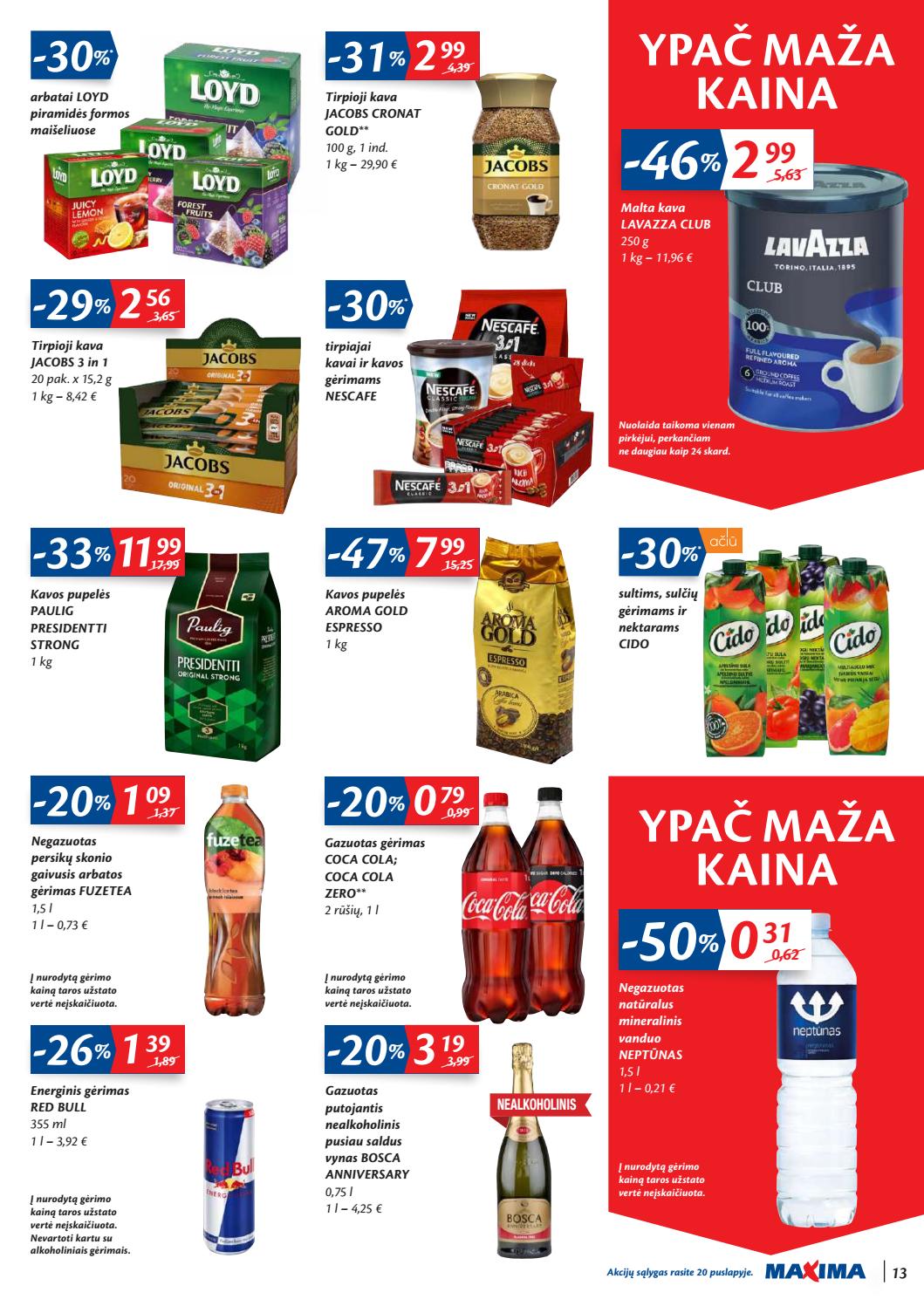 Maxima kaininis leidinys akcijos nuo 
  2019-10-01 iki 
  2019-10-07 | Leidinukas.lt puslapis 13
