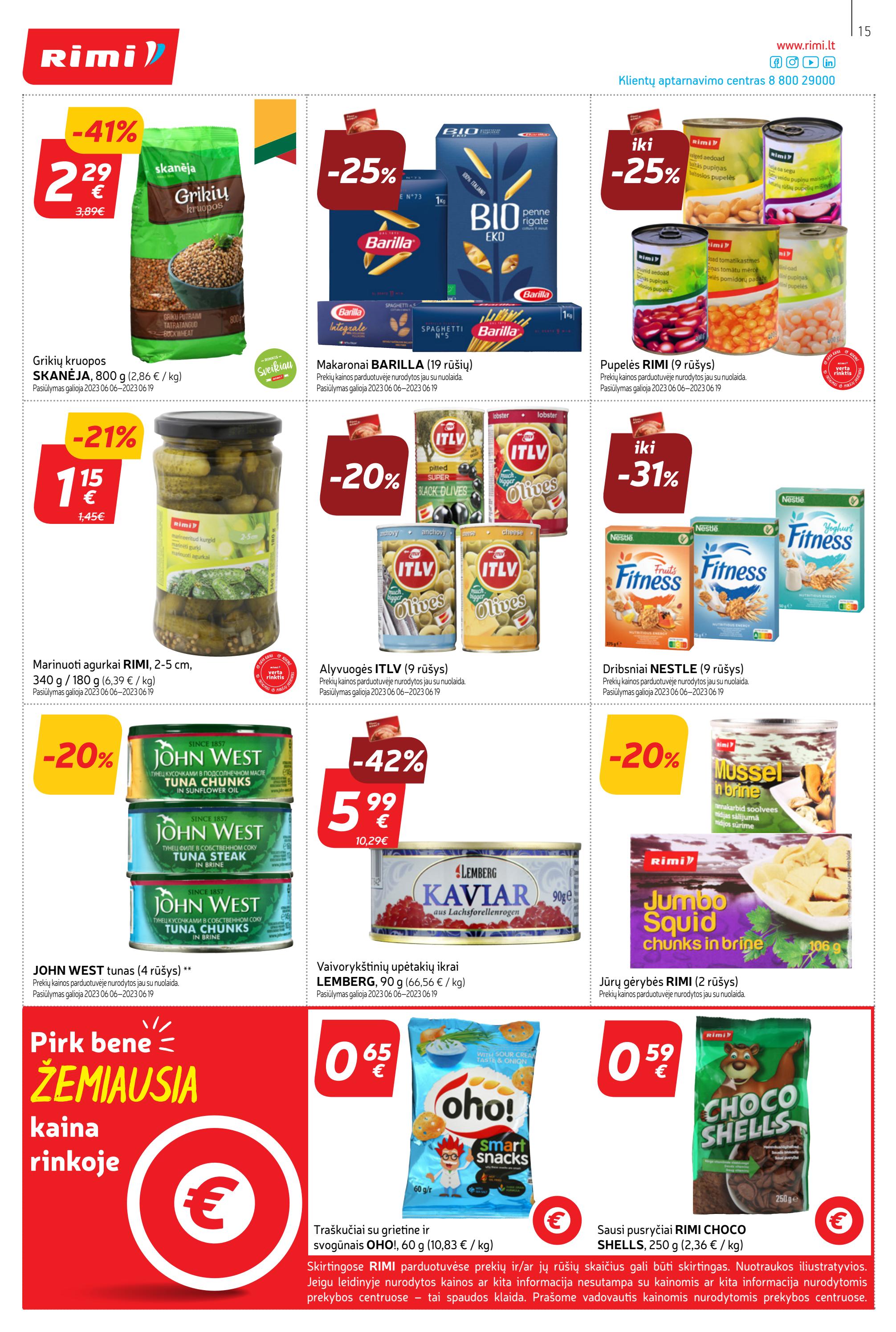 Rimi savaitinis leidinys akcijos nuo 
  2023-06-06 iki 
  2023-06-12 | Leidinukas.lt puslapis 15