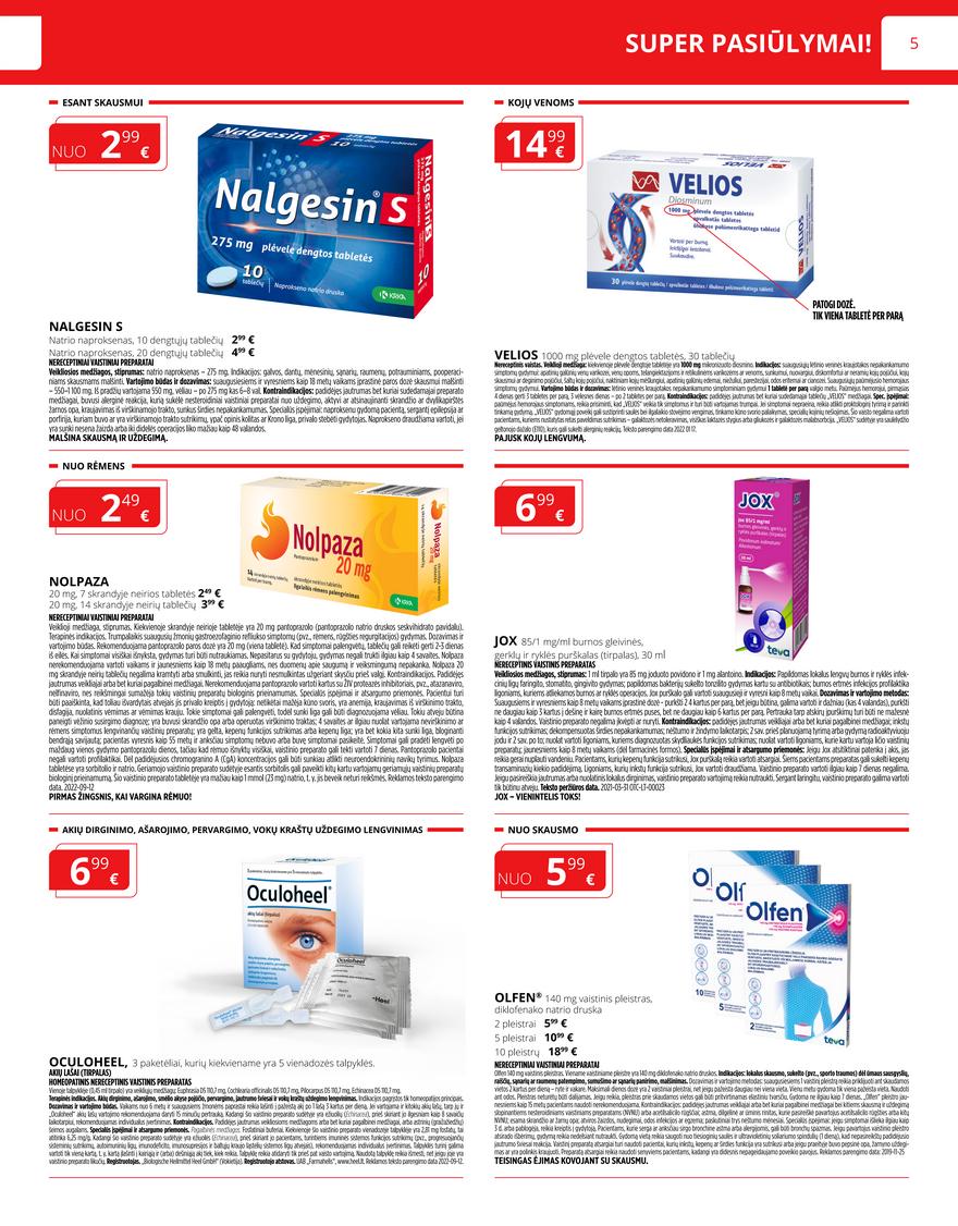 Norfos vaistinės leidinys akcijos nuo 
  2022-10-01 iki 
  2022-10-31 | Leidinukas.lt puslapis 5