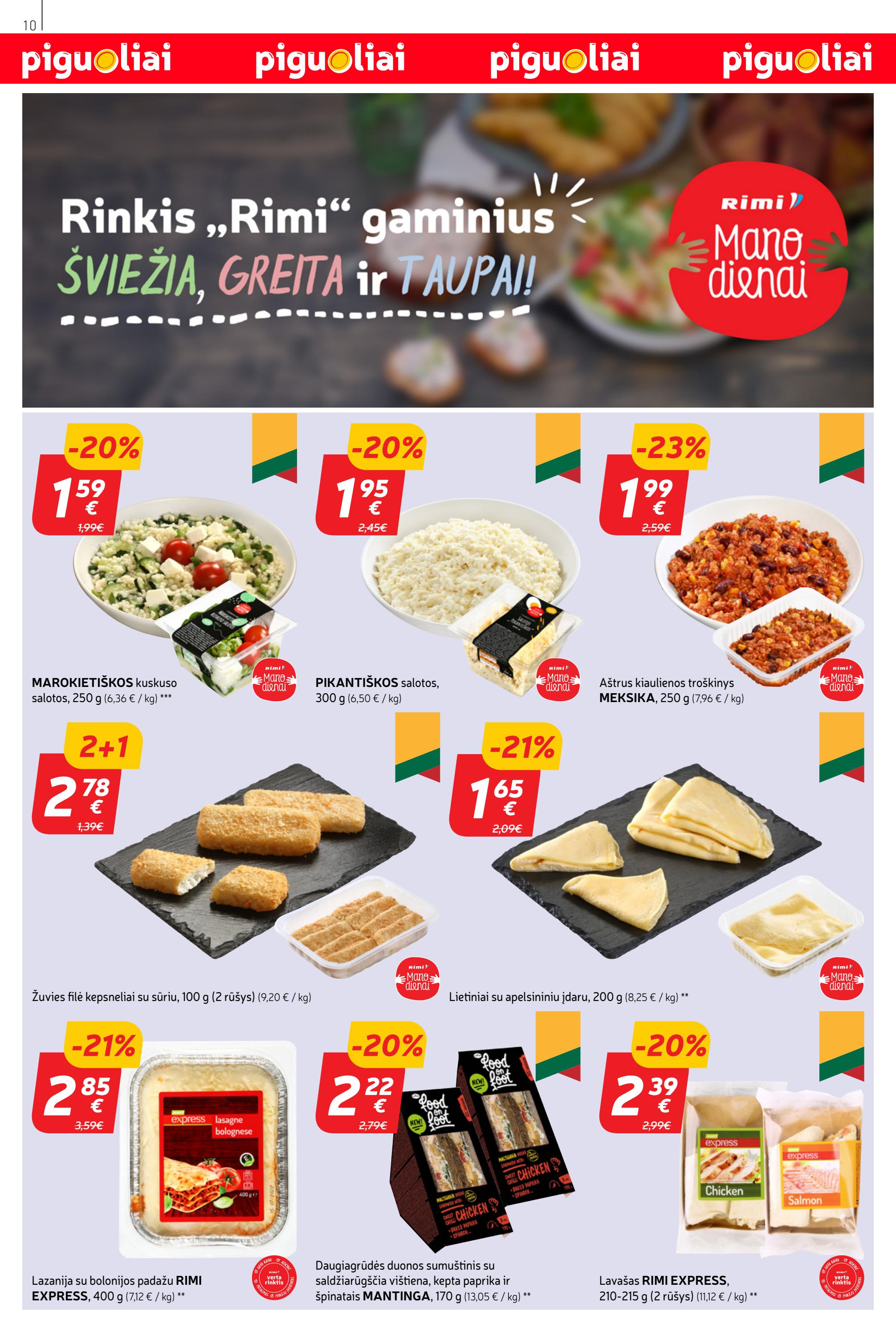 Rimi savaitinis leidinys akcijos nuo 
  2023-04-11 iki 
  2023-04-17 | Leidinukas.lt puslapis 10