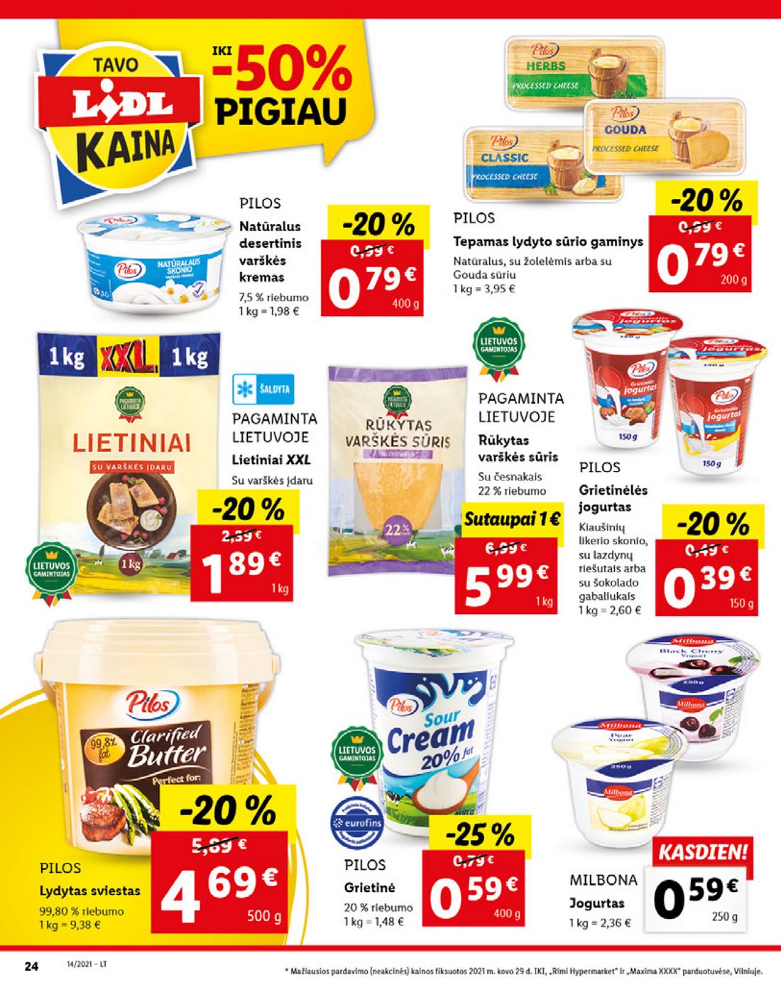 Lidl maisto prekių pasiūlymai akcijos nuo 
  2021-04-05 iki 
  2021-04-11 | Leidinukas.lt puslapis 24