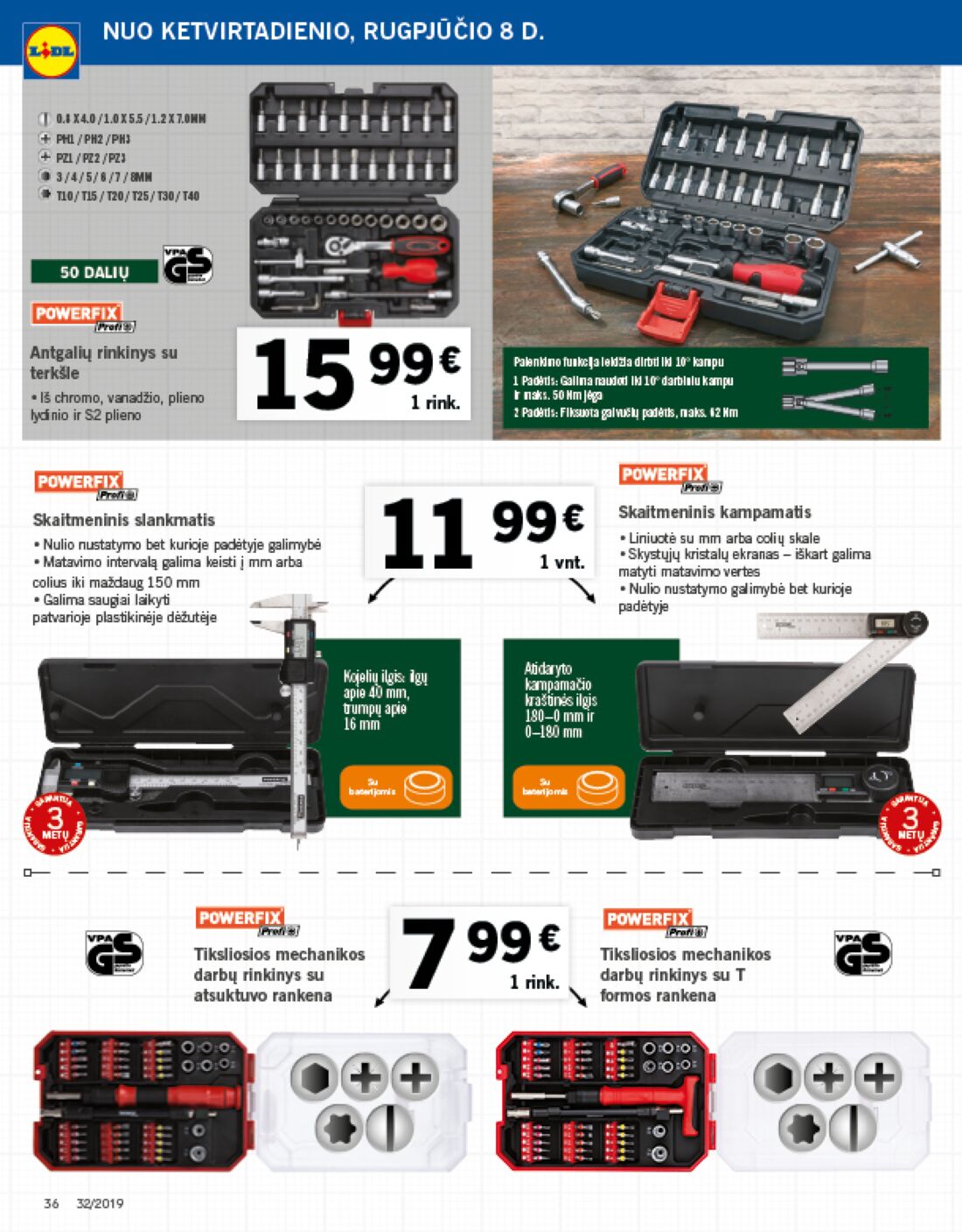 Lidl savaitinis leidinys akcijos nuo 
  2019-08-05 iki 
  2019-08-11 | Leidinukas.lt puslapis 36