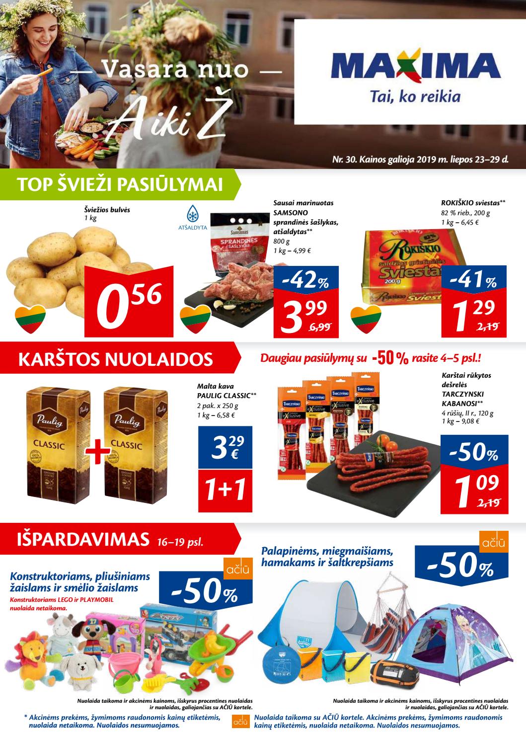 Maxima kaininis leidinys akcijos nuo 
  2019-07-23 iki 
  2019-07-29 | Leidinukas.lt puslapis 1