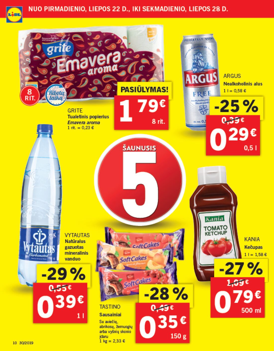 Lidl savaitinis leidinys akcijos nuo 
  2019-07-22 iki 
  2019-07-28 | Leidinukas.lt puslapis 10