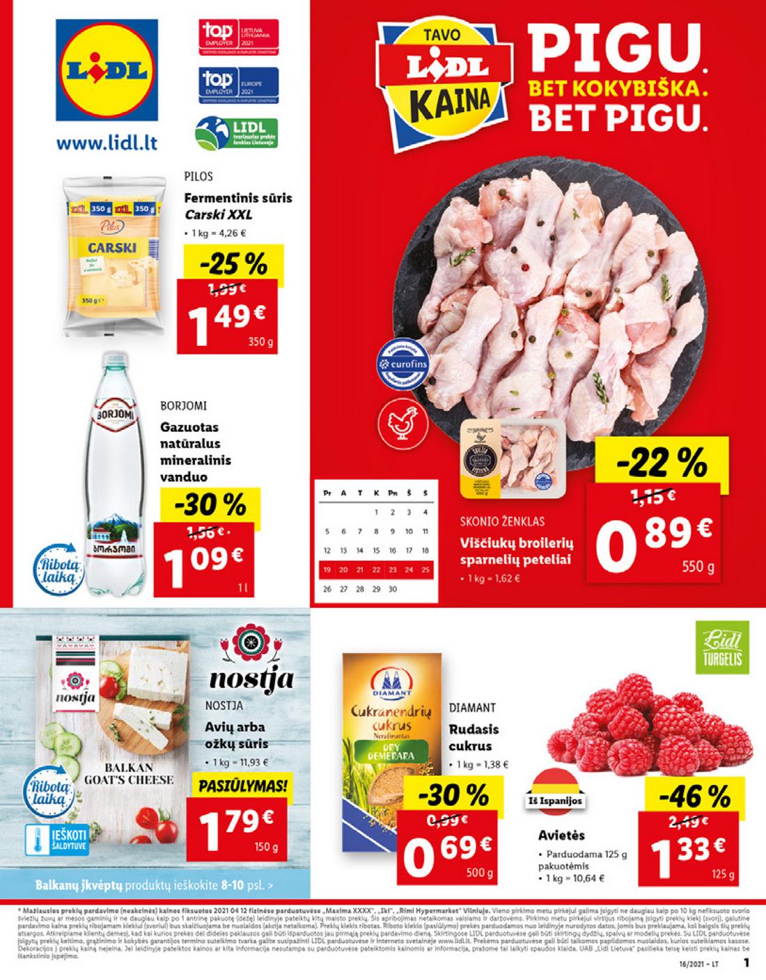 Lidl maisto prekių pasiūlymai akcijos nuo 
  2021-04-19 iki 
  2021-04-25 | Leidinukas.lt puslapis 1