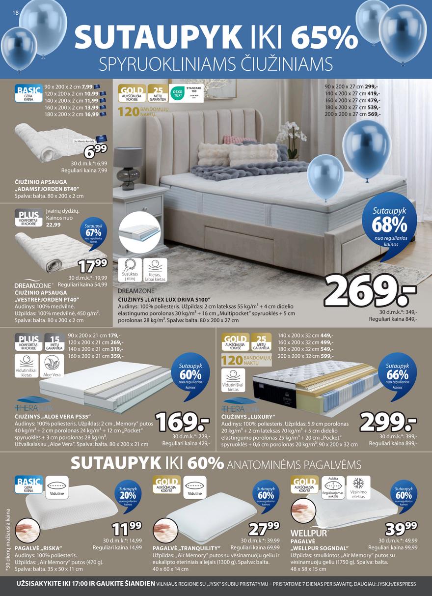 Jysk akcijų leidinys akcijos nuo 
  2026-03-31 iki 
  2026-04-13 | Leidinukas.lt puslapis 18