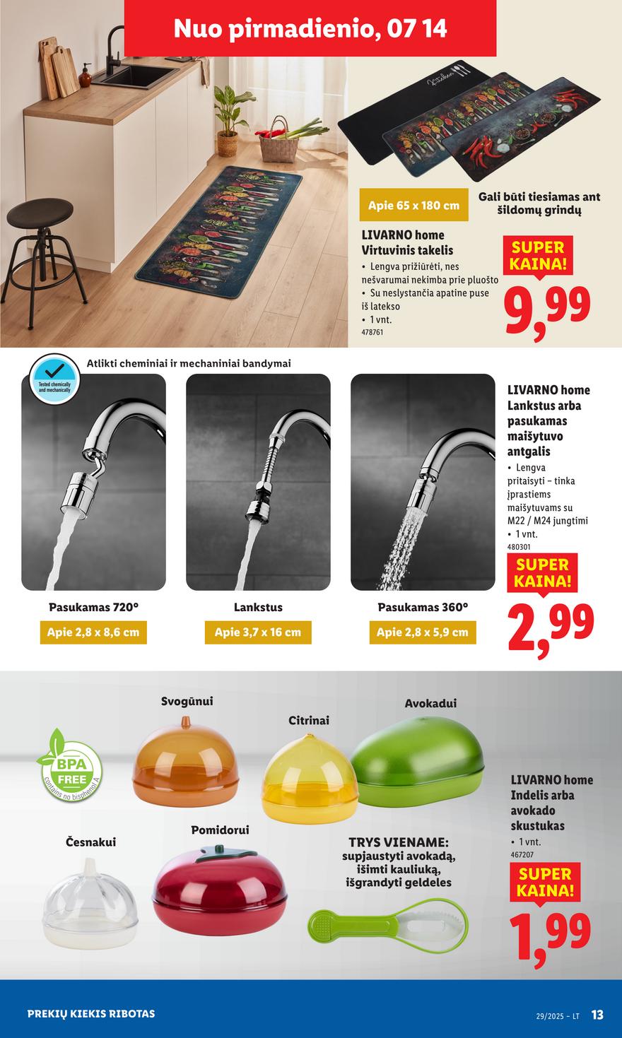 Lidl ne maisto leidinys akcijos nuo 
  2025-07-14 iki 
  2025-07-20 | Leidinukas.lt puslapis 13