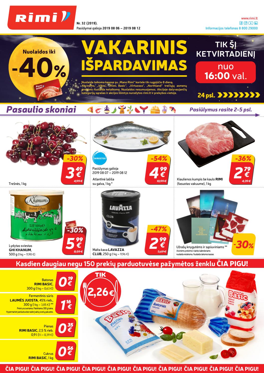 Rimi savaitinis leidinys akcijos nuo 
  2019-08-06 iki 
  2019-08-12 | Leidinukas.lt puslapis 1
