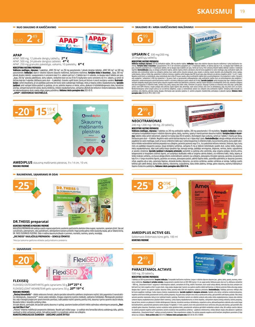 Gintarinės vaistinės leidinys akcijos nuo 
  2025-11-01 iki 
  2025-11-30 | Leidinukas.lt puslapis 19