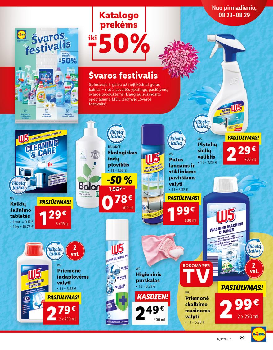 Lidl maisto prekių pasiūlymai akcijos nuo 
  2021-08-23 iki 
  2021-08-29 | Leidinukas.lt puslapis 29