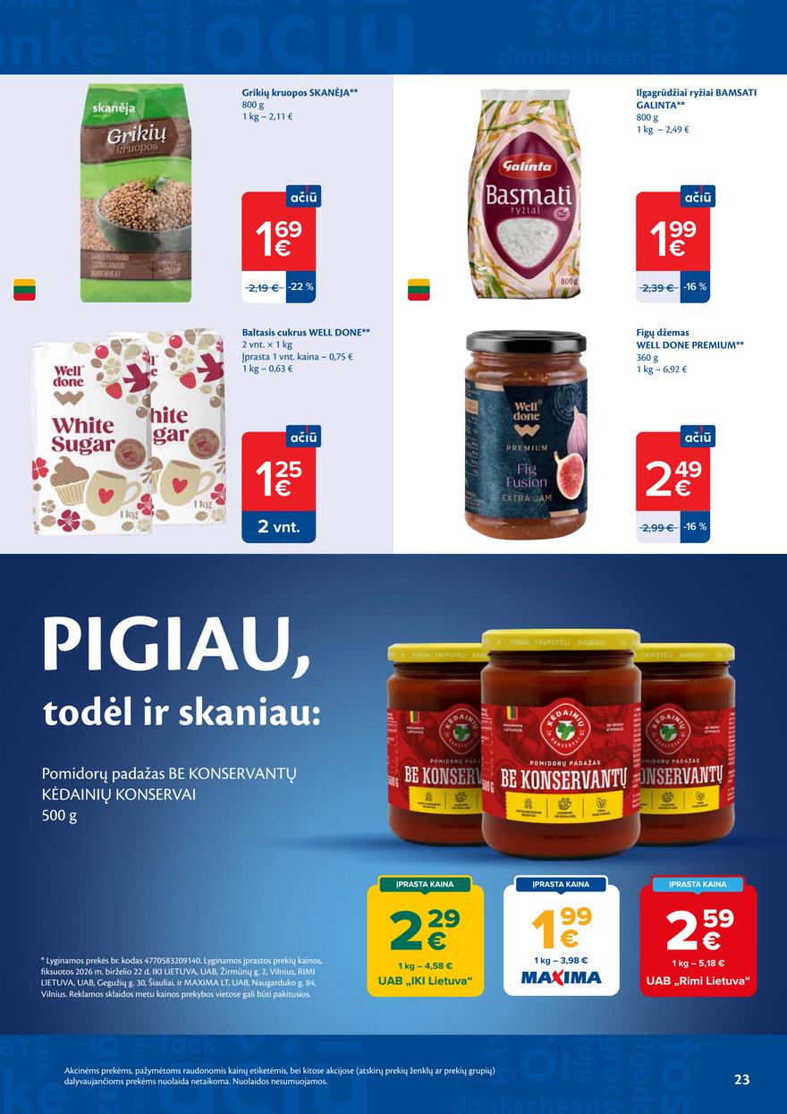 Maxima leidinys akcijos nuo 
  2026-06-30 iki 
  2026-07-06 | Leidinukas.lt puslapis 23