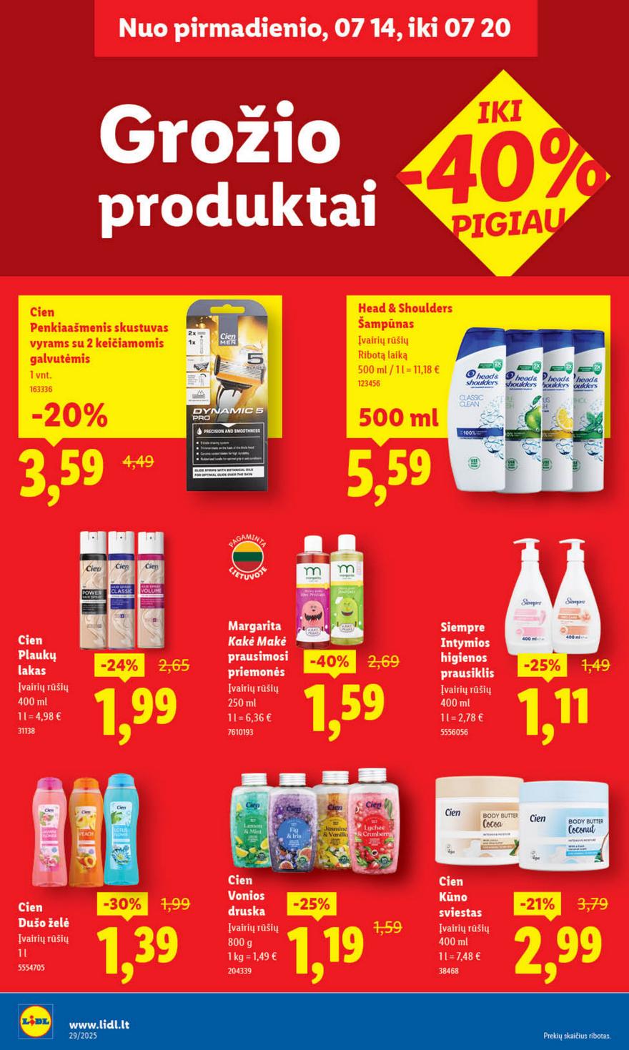 Lidl leidinys naujas akcijos nuo 
  2025-07-14 iki 
  2025-07-20 | Leidinukas.lt puslapis 36