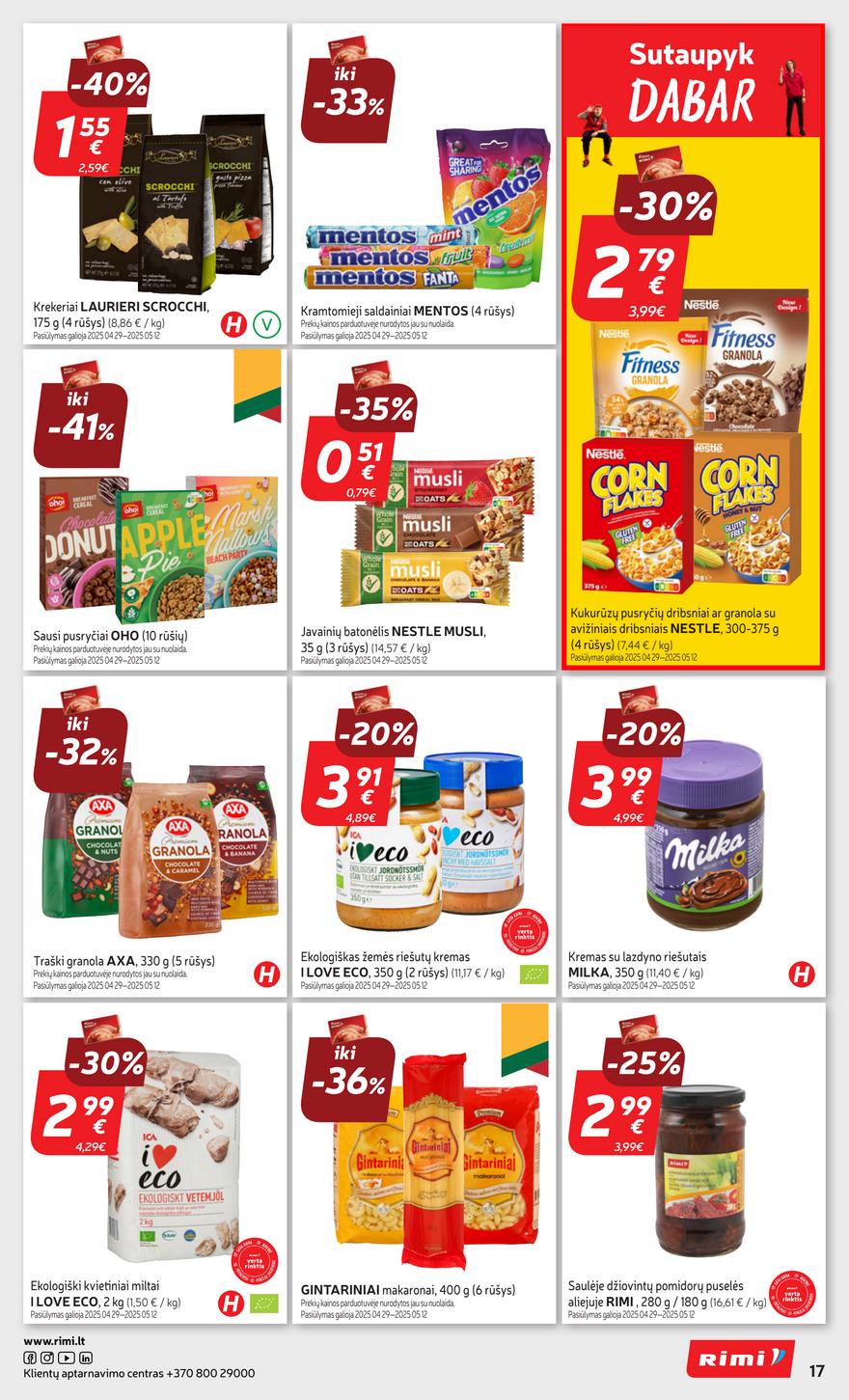Rimi savaitinis leidinys 19 akcijos nuo 
  2025-05-06 iki 
  2025-05-12 | Leidinukas.lt puslapis 20