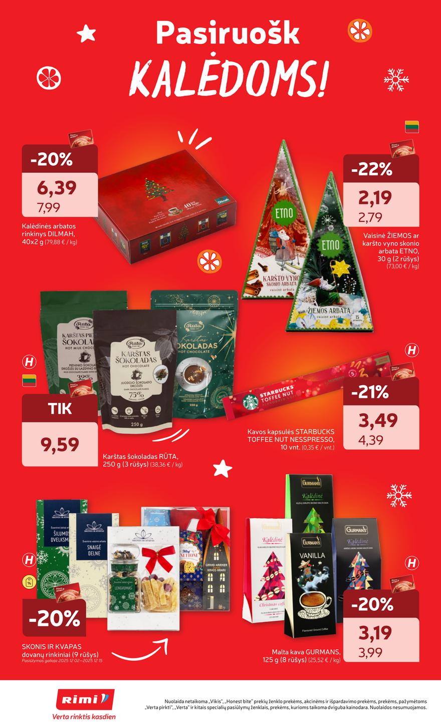 Rimi savaitinis leidinys 49 akcijos nuo 
  2025-12-02 iki 
  2025-12-08 | Leidinukas.lt puslapis 24