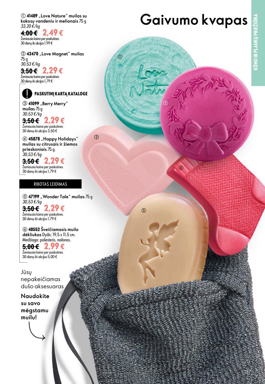 Oriflame katalogas akcijos nuo 
  2026-07-15 iki 
  2026-08-04 | Leidinukas.lt puslapis 127