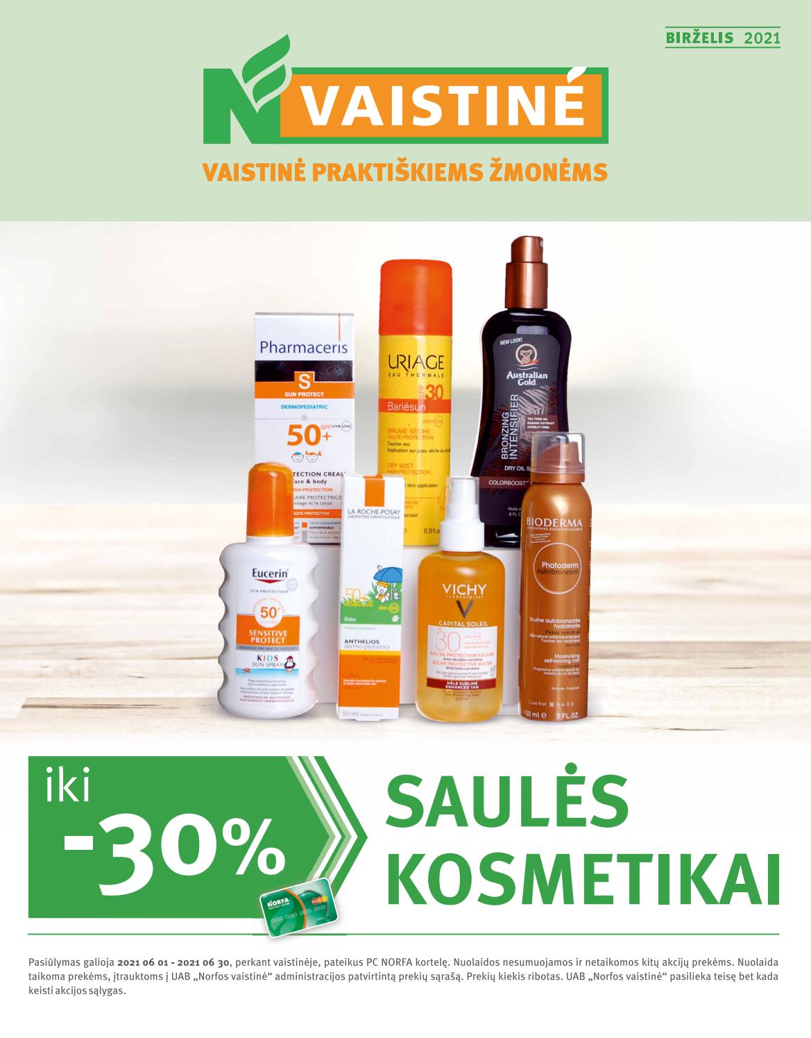 Norfos vaistinės leidinys akcijos nuo
2021-06-01 iki
2021-06-30 | Leidinukas.lt puslapis 1