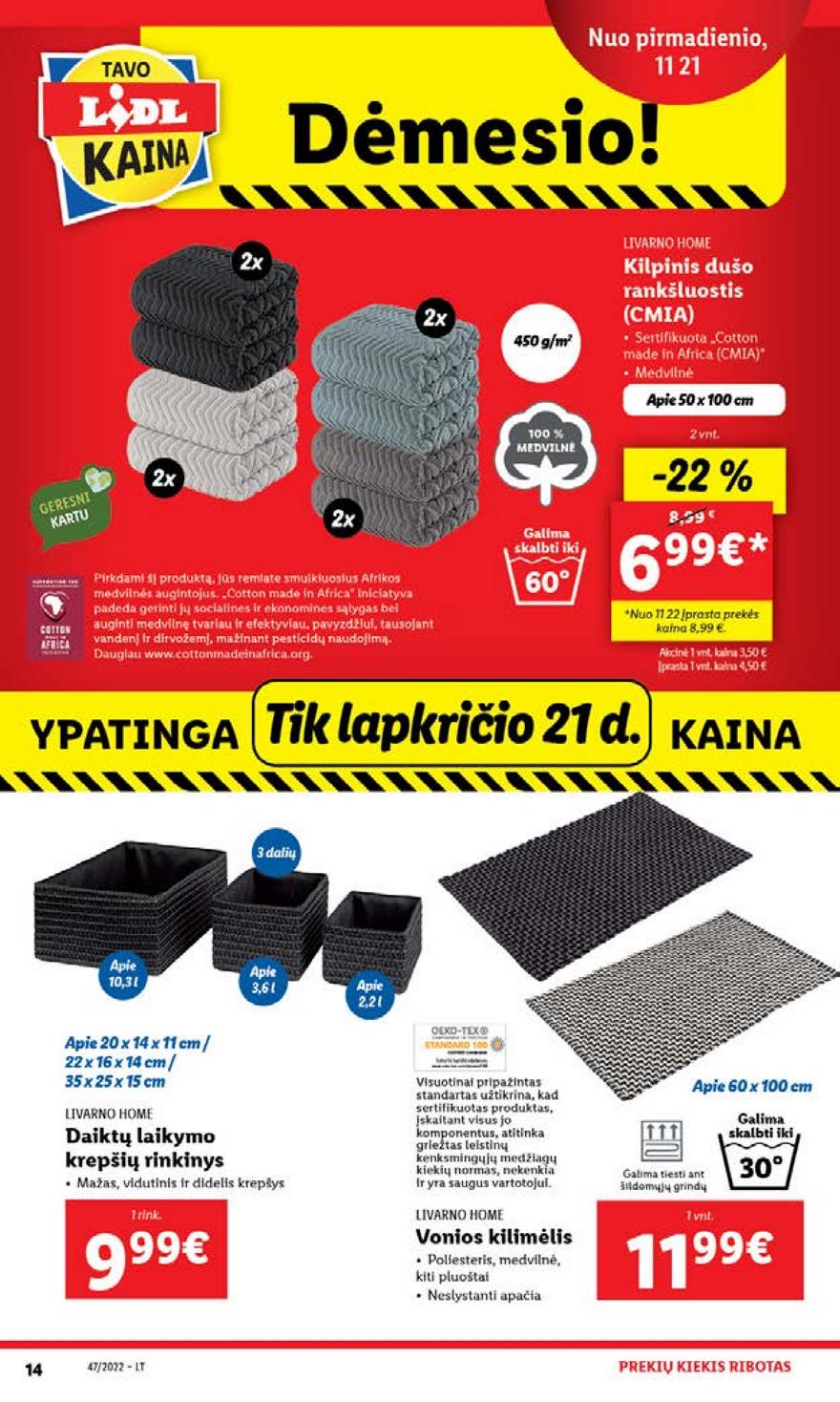 Ldil ne maisto prekių pasiūlymai akcijos nuo 
  2022-11-21 iki 
  2022-11-27 | Leidinukas.lt puslapis 14
