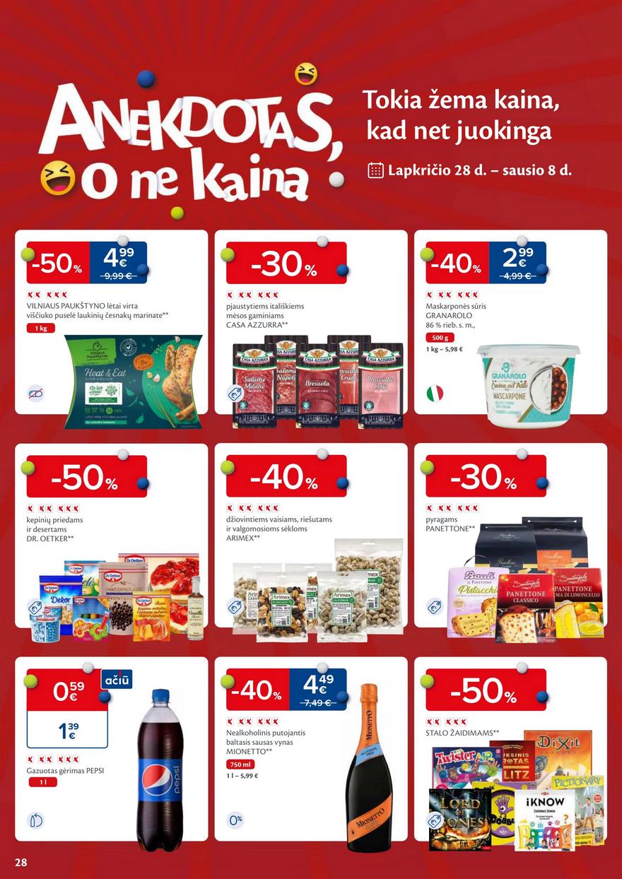 Maxima kaininis leidinys akcijos nuo 
  2023-12-19 iki 
  2023-12-26 | Leidinukas.lt puslapis 28