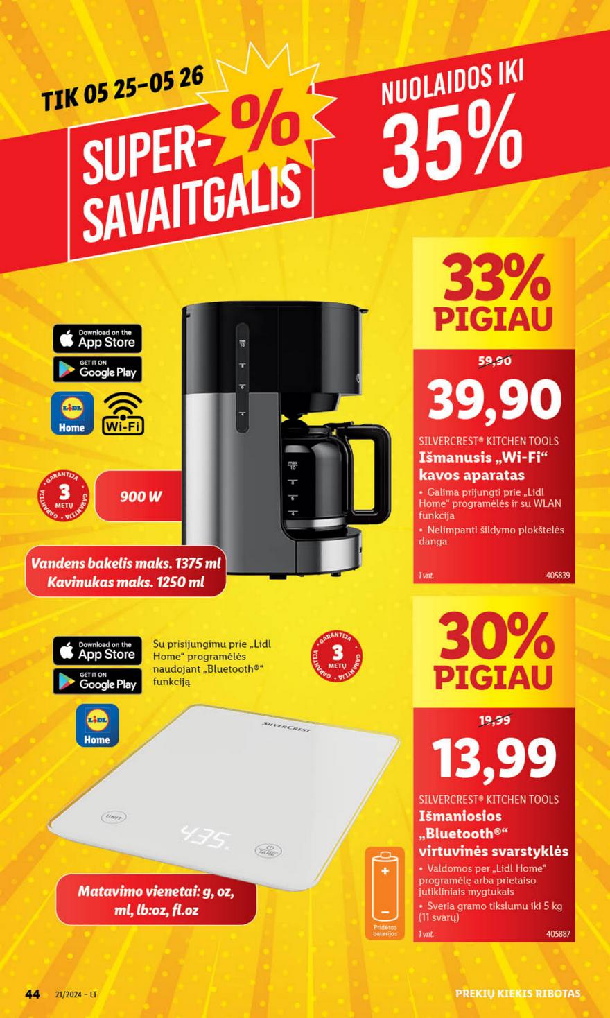Lidl ne maisto leidinys akcijos nuo 
  2024-05-20 iki 
  2024-05-26 | Leidinukas.lt puslapis 44