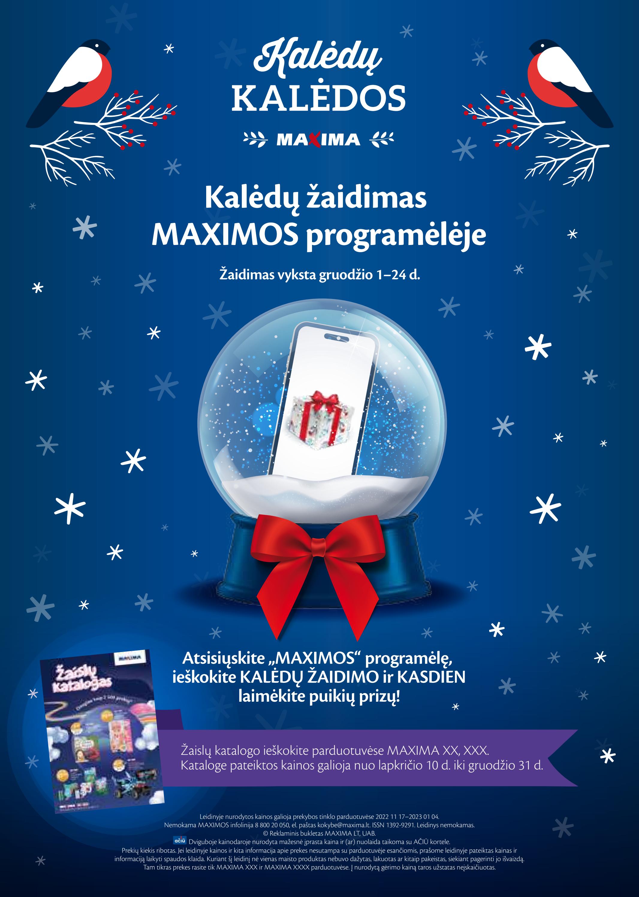 Maxima leidinys akcijos nuo 
  2022-11-17 iki 
  2023-01-04 | Leidinukas.lt puslapis 100