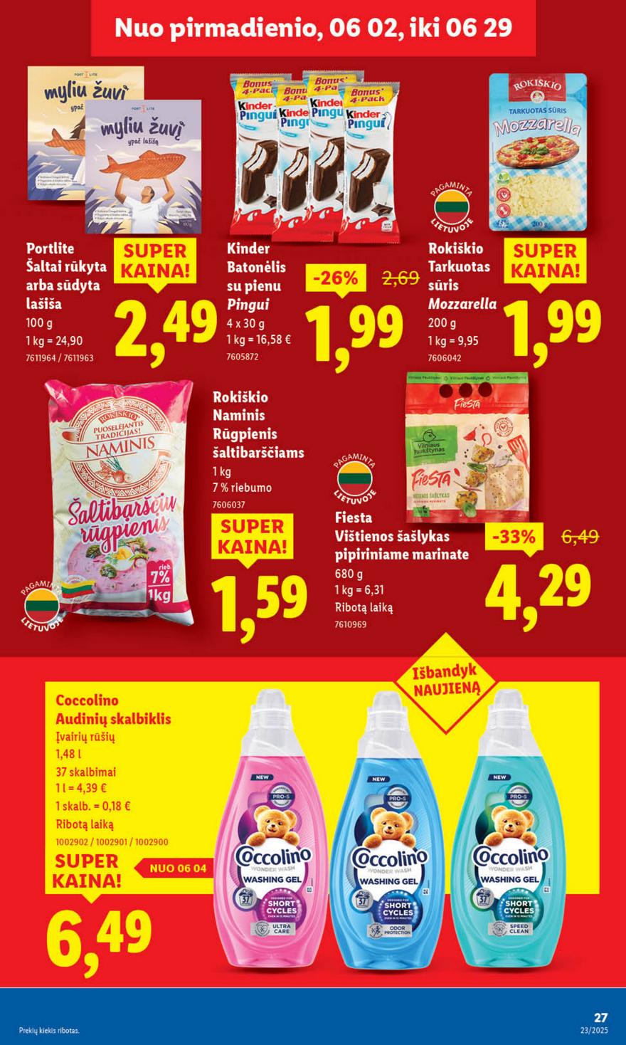 Lidl savaitinis leidinys akcijos nuo 
  2025-06-02 iki 
  2025-06-08 | Leidinukas.lt puslapis 33