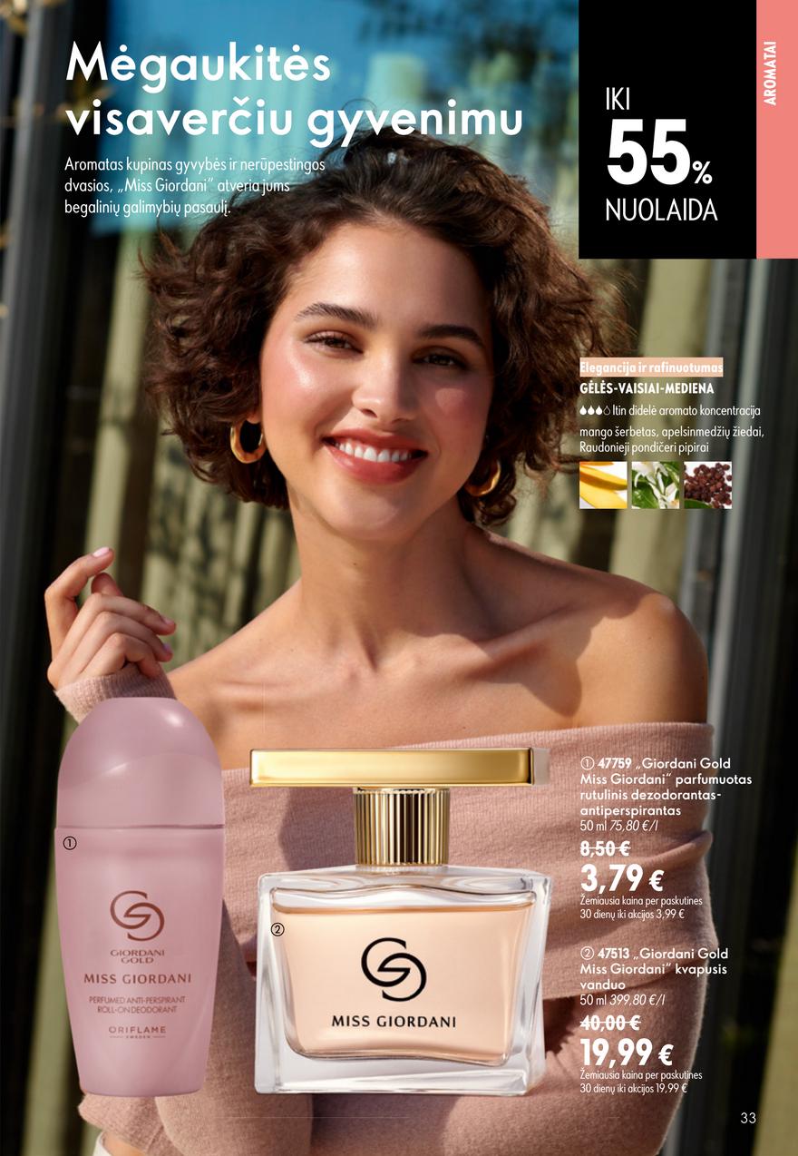 Oriflame katalogas akcijos nuo 
  2026-06-24 iki 
  2026-07-14 | Leidinukas.lt puslapis 33
