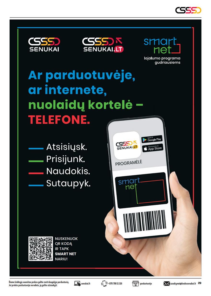 Senukai leidinys akcijos nuo 
  2021-12-02 iki 
  2022-01-03 | Leidinukas.lt puslapis 29