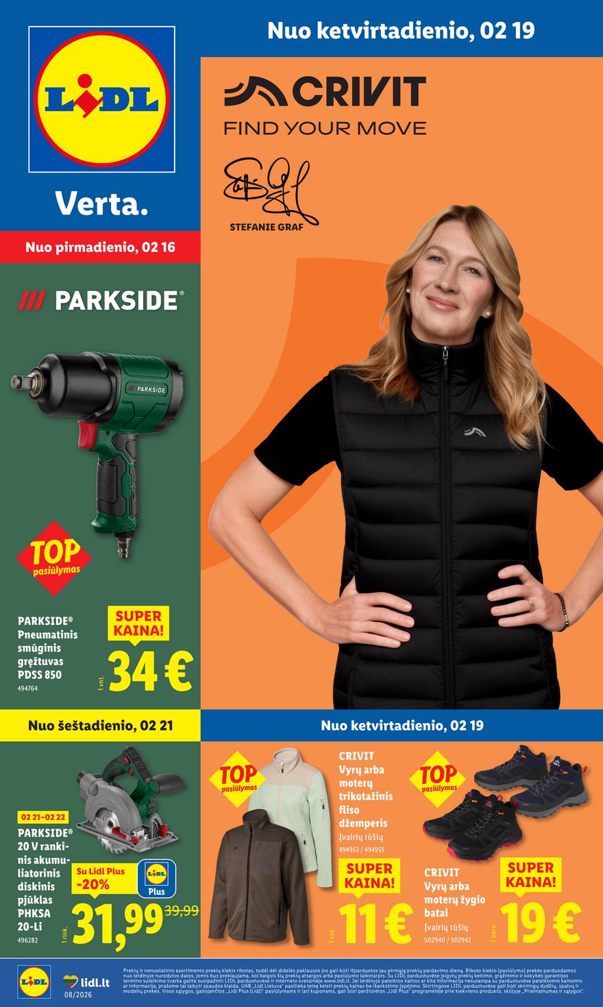 Lidl leidinys naujas akcijos nuo 
  2026-02-16 iki 
  2026-02-22 | Leidinukas.lt puslapis 1