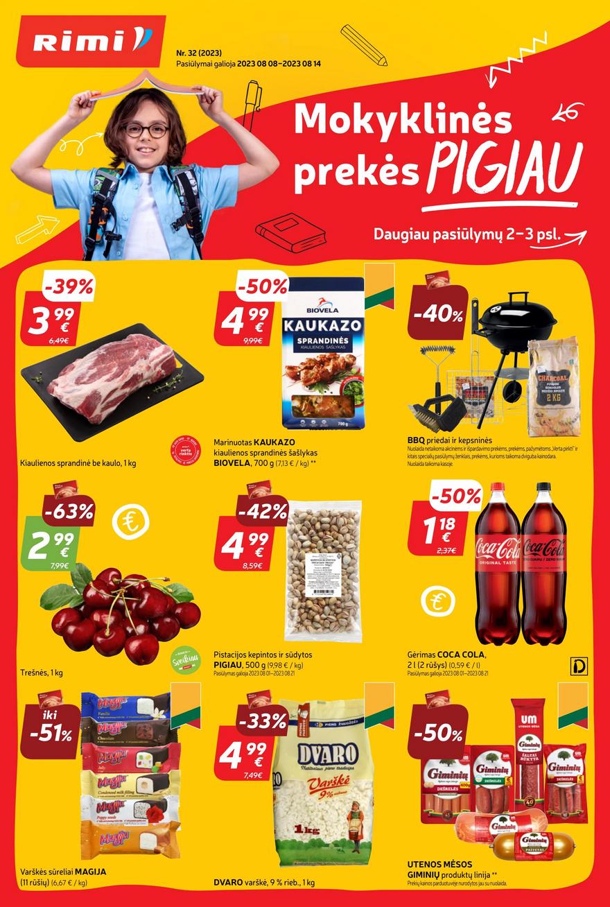 Rimi savaitinis leidinys akcijos nuo 
  2023-08-08 iki 
  2023-08-14 | Leidinukas.lt puslapis 1