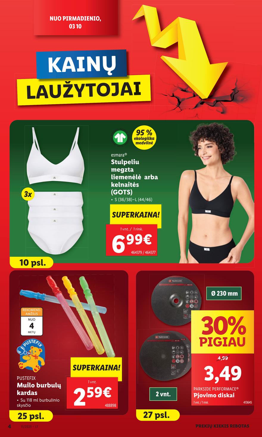 Lidl ne maisto leidinys akcijos nuo 
  2025-03-10 iki 
  2025-03-16 | Leidinukas.lt puslapis 4
