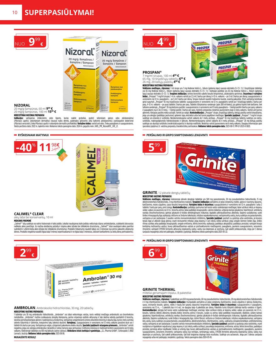 Gintarinės vaistinės leidinys akcijos nuo 
  2026-01-01 iki 
  2026-01-31 | Leidinukas.lt puslapis 10