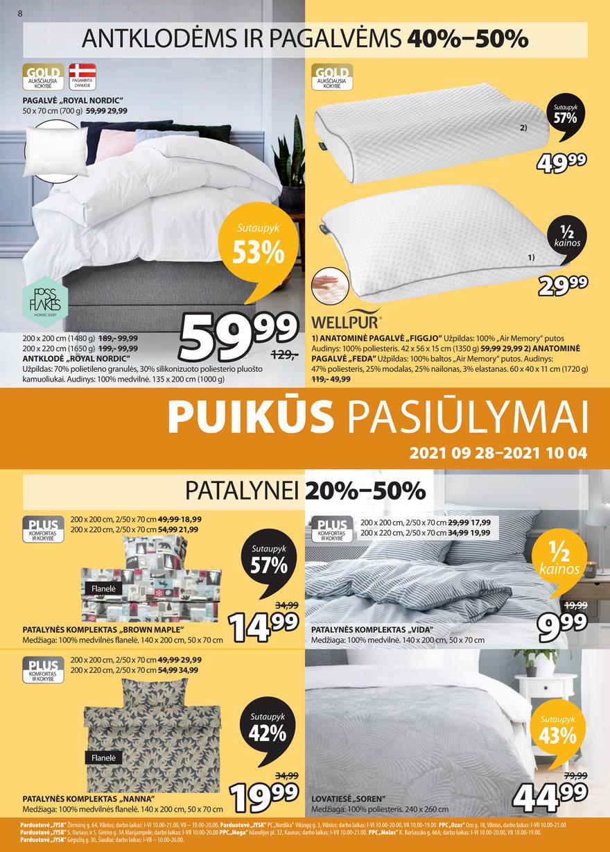 Jysk leidinys akcijos nuo 
  2021-09-28 iki 
  2021-10-04 | Leidinukas.lt puslapis 8