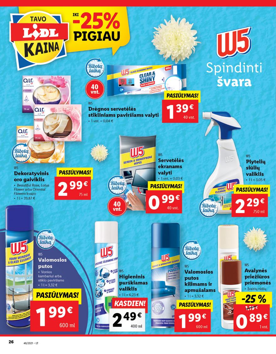 Lidl maisto prekių pasiūlymai akcijos nuo 
  2021-11-15 iki 
  2021-11-21 | Leidinukas.lt puslapis 26