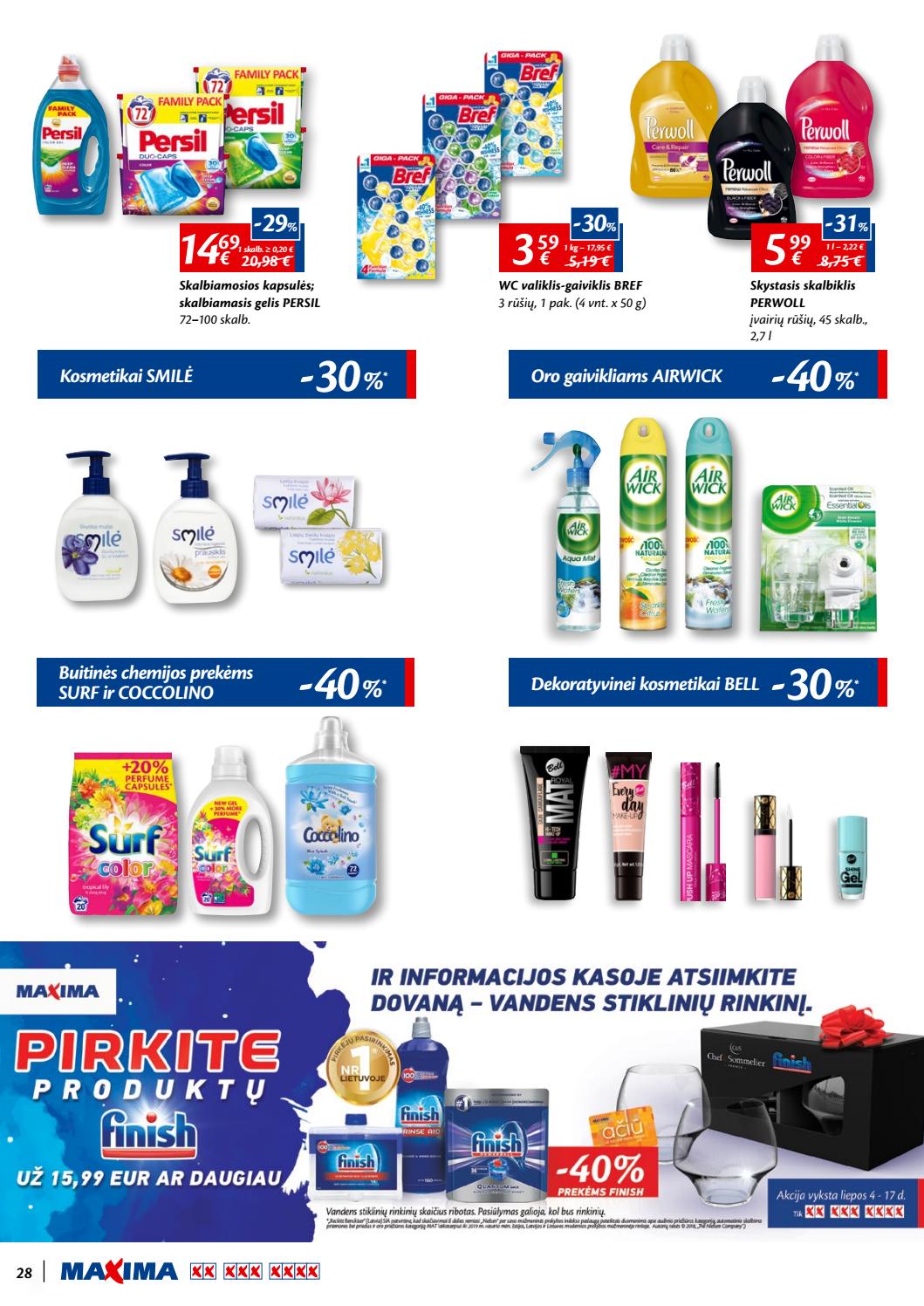 Maxima kaininis leidinys akcijos nuo 
  2019-07-04 iki 
  2019-07-17 | Leidinukas.lt puslapis 28