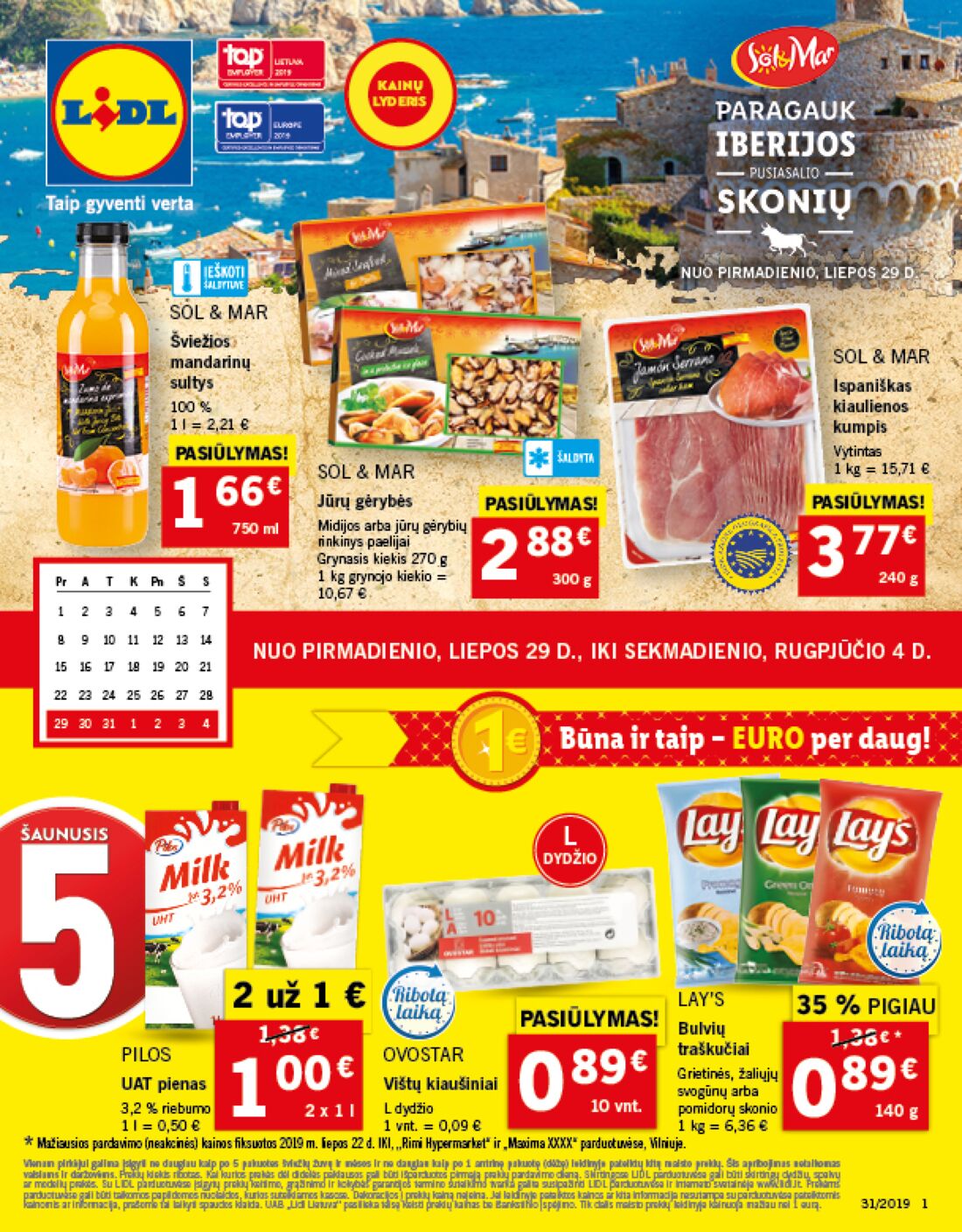 Lidl savaitinis leidinys akcijos nuo 
  2019-07-29 iki 
  2019-08-04 | Leidinukas.lt puslapis 1