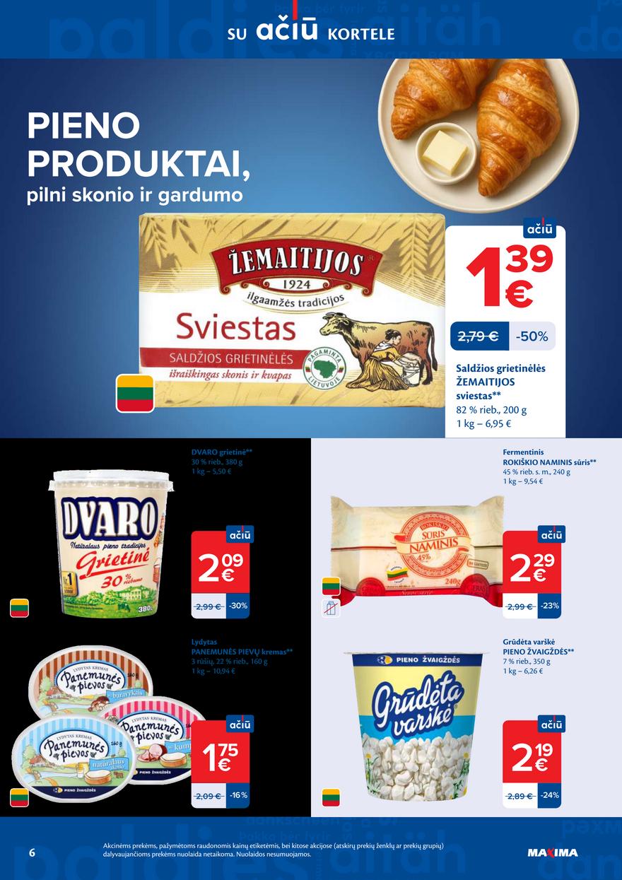 Maxima leidinukas akcijos nuo 
  2026-03-10 iki 
  2026-03-16 | Leidinukas.lt puslapis 6