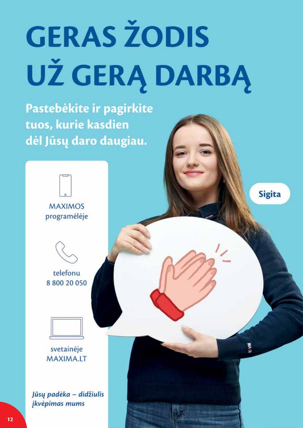 Maxima kaininis leidinys akcijos nuo 
  2021-06-22 iki 
  2021-06-28 | Leidinukas.lt puslapis 12