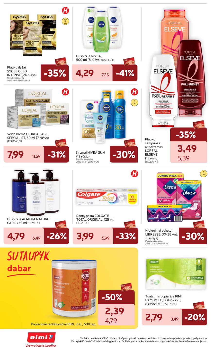 Rimi savaitinis leidinys 30 akcijos nuo
2025-07-22 iki
2025-07-28 | Leidinukas.lt puslapis 26
