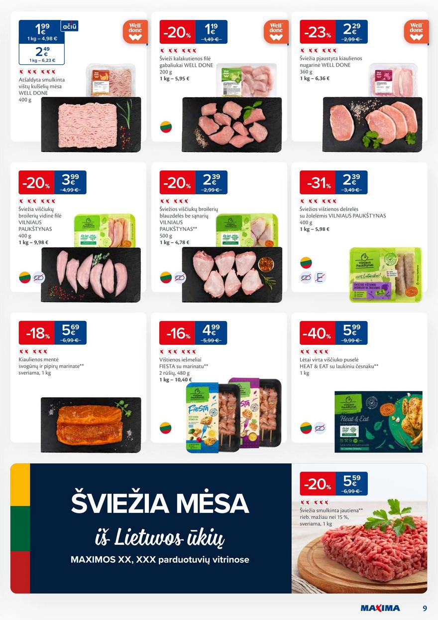 Maxima kaininis leidinys akcijos nuo 
  2024-01-16 iki 
  2024-01-22 | Leidinukas.lt puslapis 9