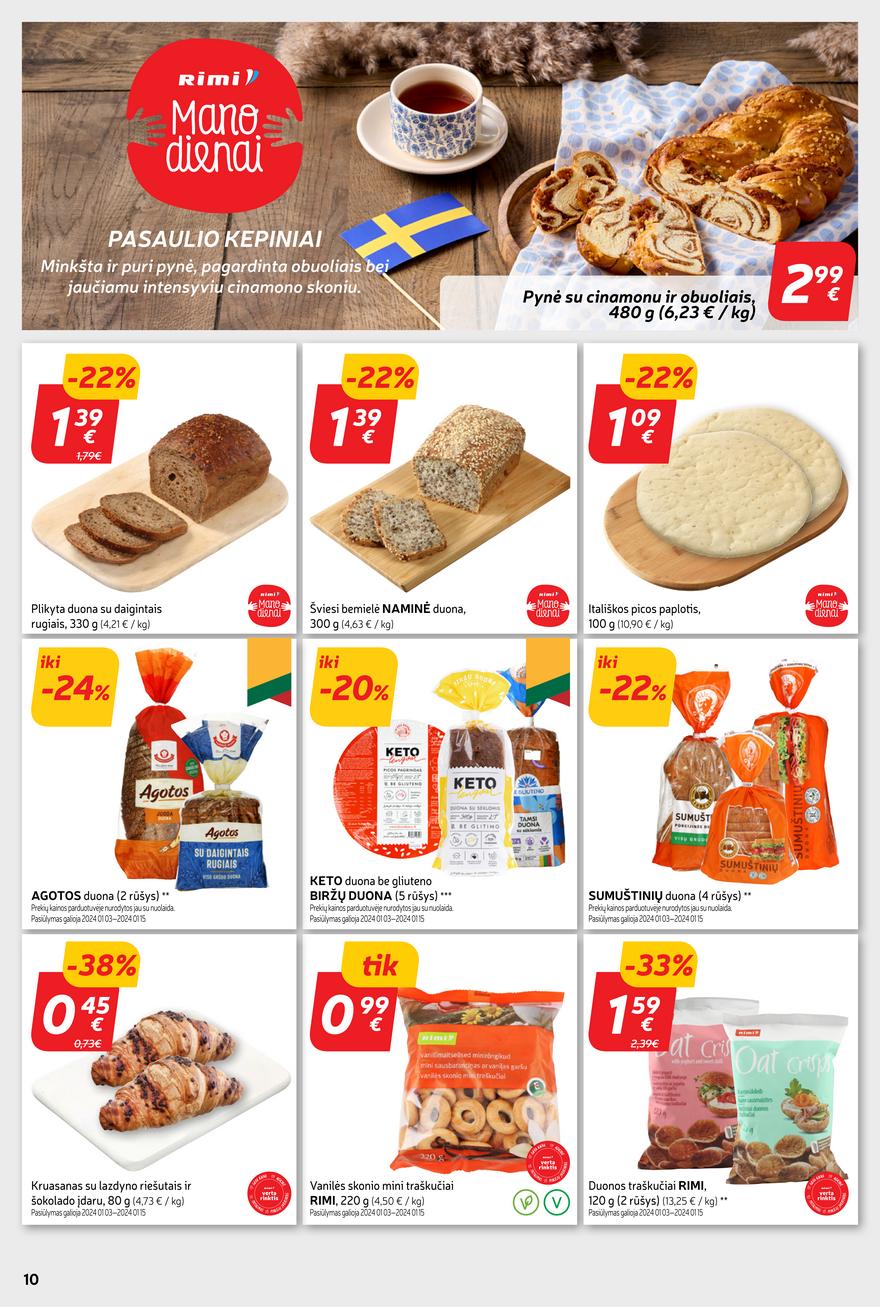 Rimi savaitinis leidinys akcijos nuo 
  2024-01-09 iki 
  2024-01-15 | Leidinukas.lt puslapis 10