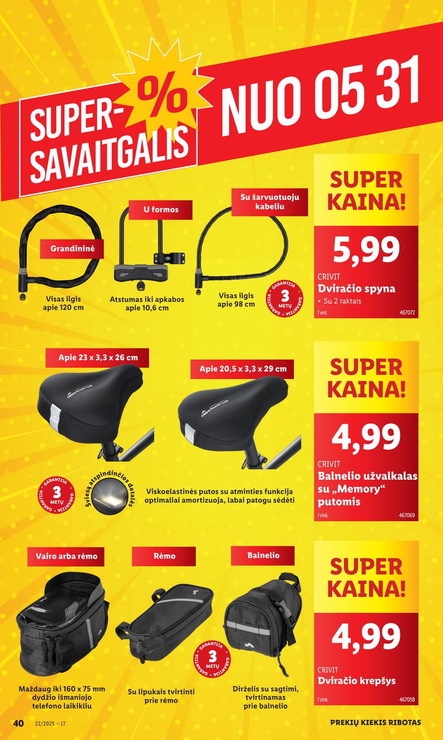 Lidl ne maisto leidinys akcijos nuo 
  2025-05-26 iki 
  2025-06-01 | Leidinukas.lt puslapis 40