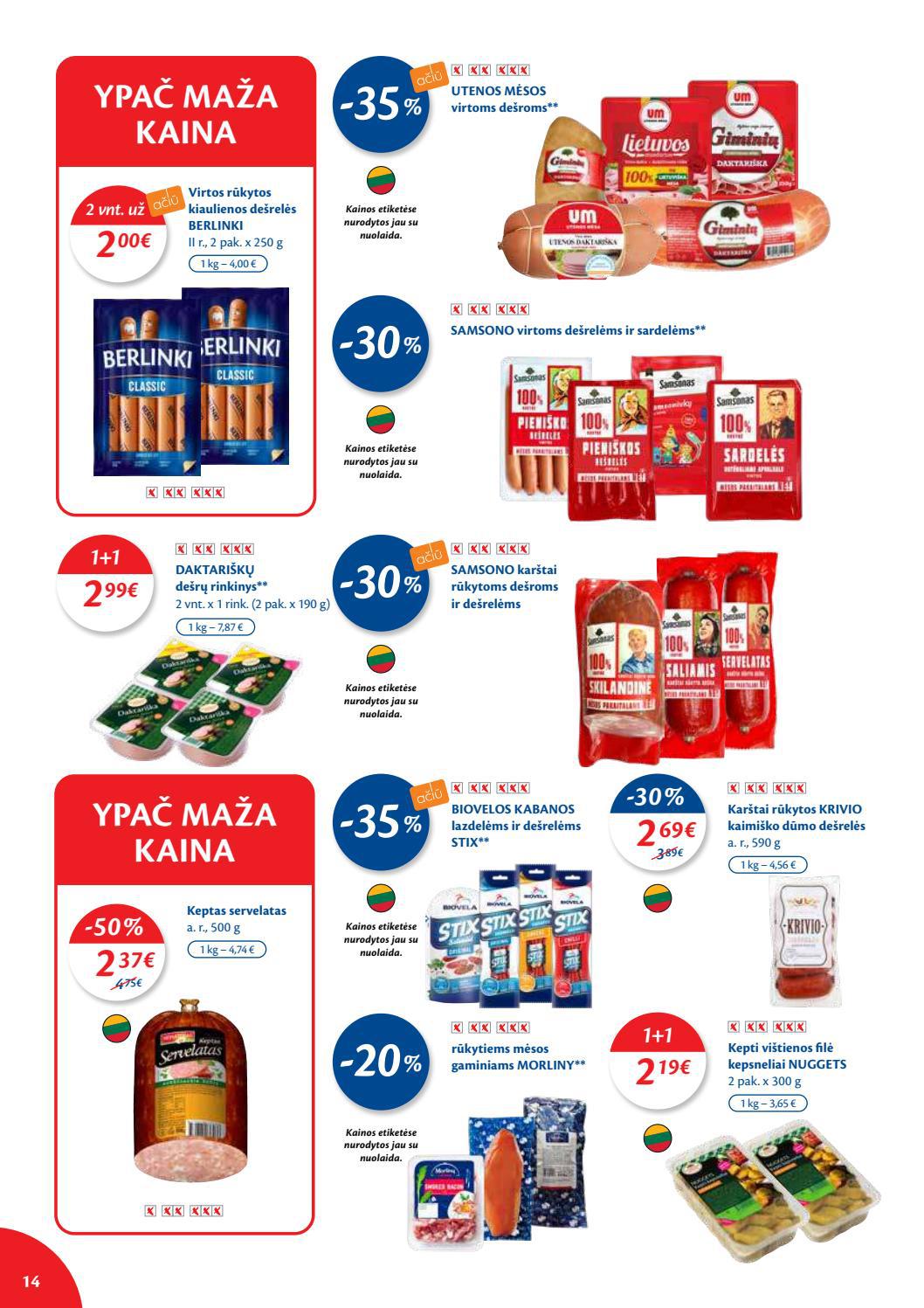 Maxima kaininis leidinys akcijos nuo 
  2021-08-31 iki 
  2021-09-06 | Leidinukas.lt puslapis 14