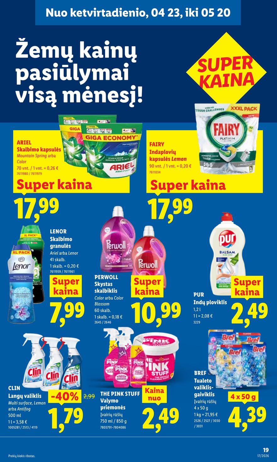 Lidl leidinys akcijos nuo 
  2026-04-20 iki 
  2026-04-26 | Leidinukas.lt puslapis 19