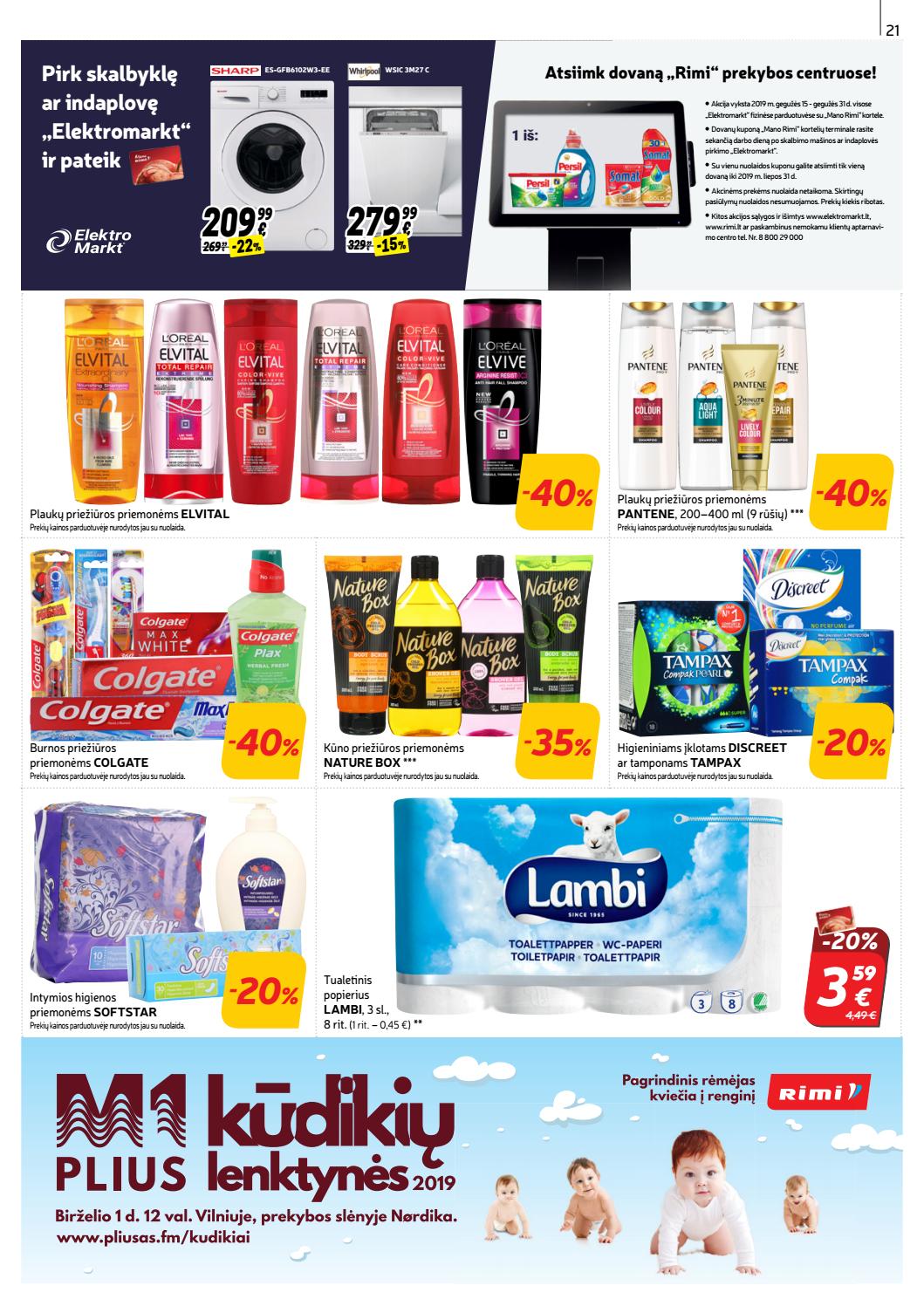 Rimi savaitinis leidinys akcijos nuo 
  2019-05-28 iki 
  2019-06-03 | Leidinukas.lt puslapis 22