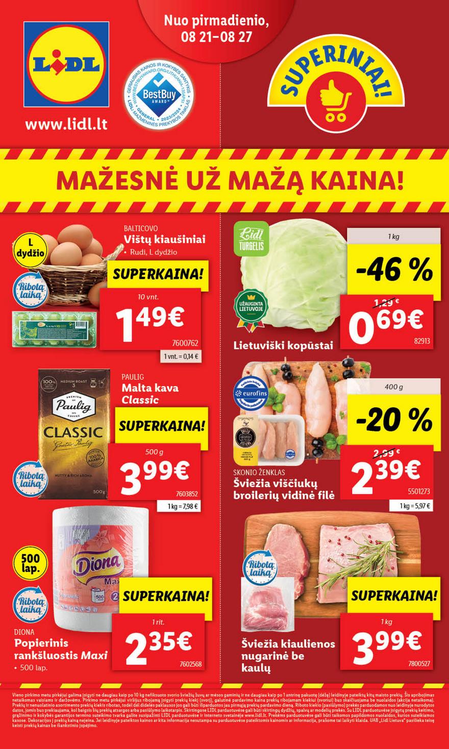 Lidl pasiūlymai akcijos nuo 
  2023-08-21 iki 
  2023-08-27 | Leidinukas.lt puslapis 1