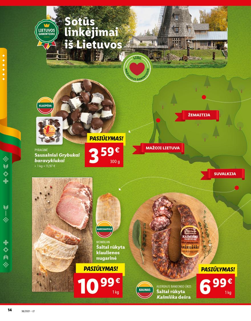 Lidl maisto prekių pasiūlymai akcijos nuo 
  2021-09-20 iki 
  2021-09-26 | Leidinukas.lt puslapis 14